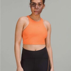 Lululemon Mesh-Back Train Bra *Medium Support, A/B Cup - Orange Frappe